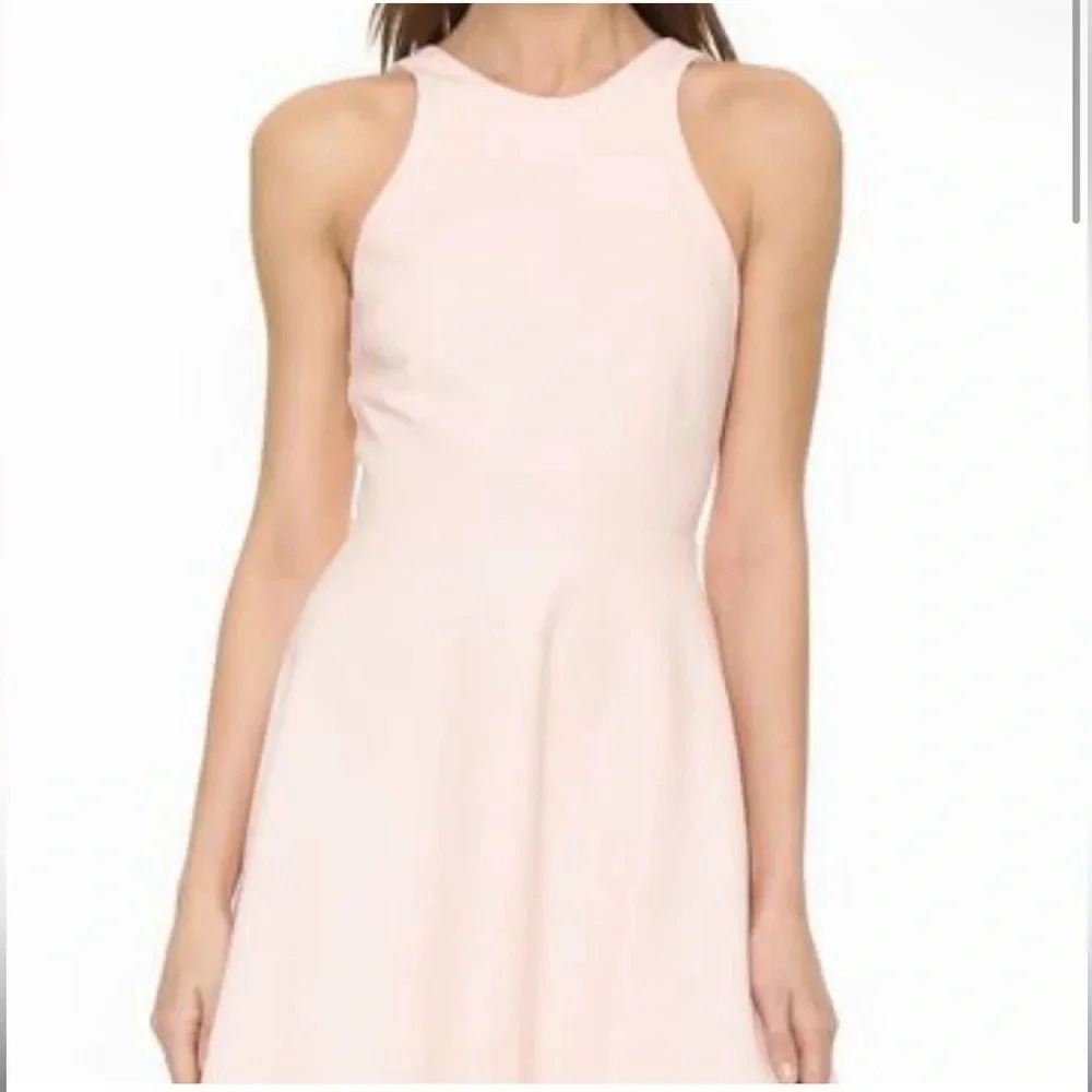 Elizabeth and James Blush tie back mini dress